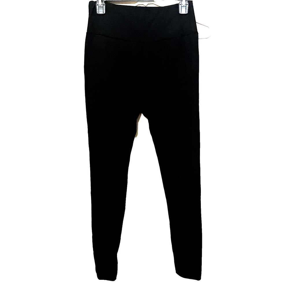 INC Intimates Womens sz S Shaper Compression Leggings Stretch Black Base layer